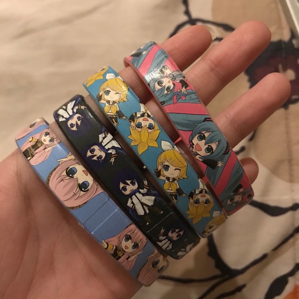 Vocaloid Rubber Bracelet Set